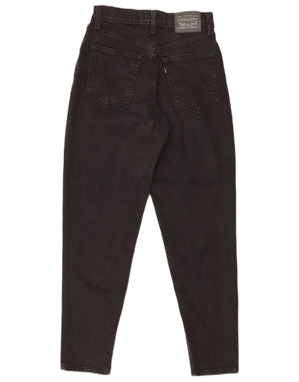 Женские джинсы с завышенной талией Levi's Mom W25 L27, черный хлопок