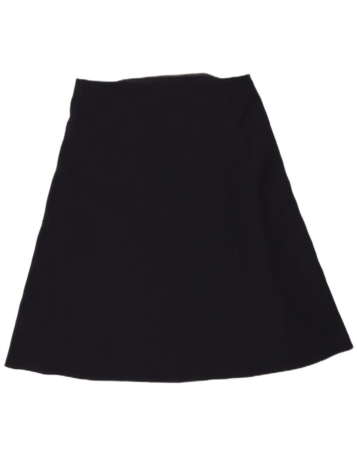 Женская юбка-трапеция Marks & Spencer UK 18 XL W40 Темно-синий полиэстер