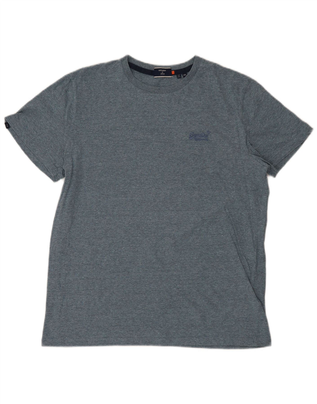 SUPERDRY Мужская футболка Top 2XL Синий Хлопок