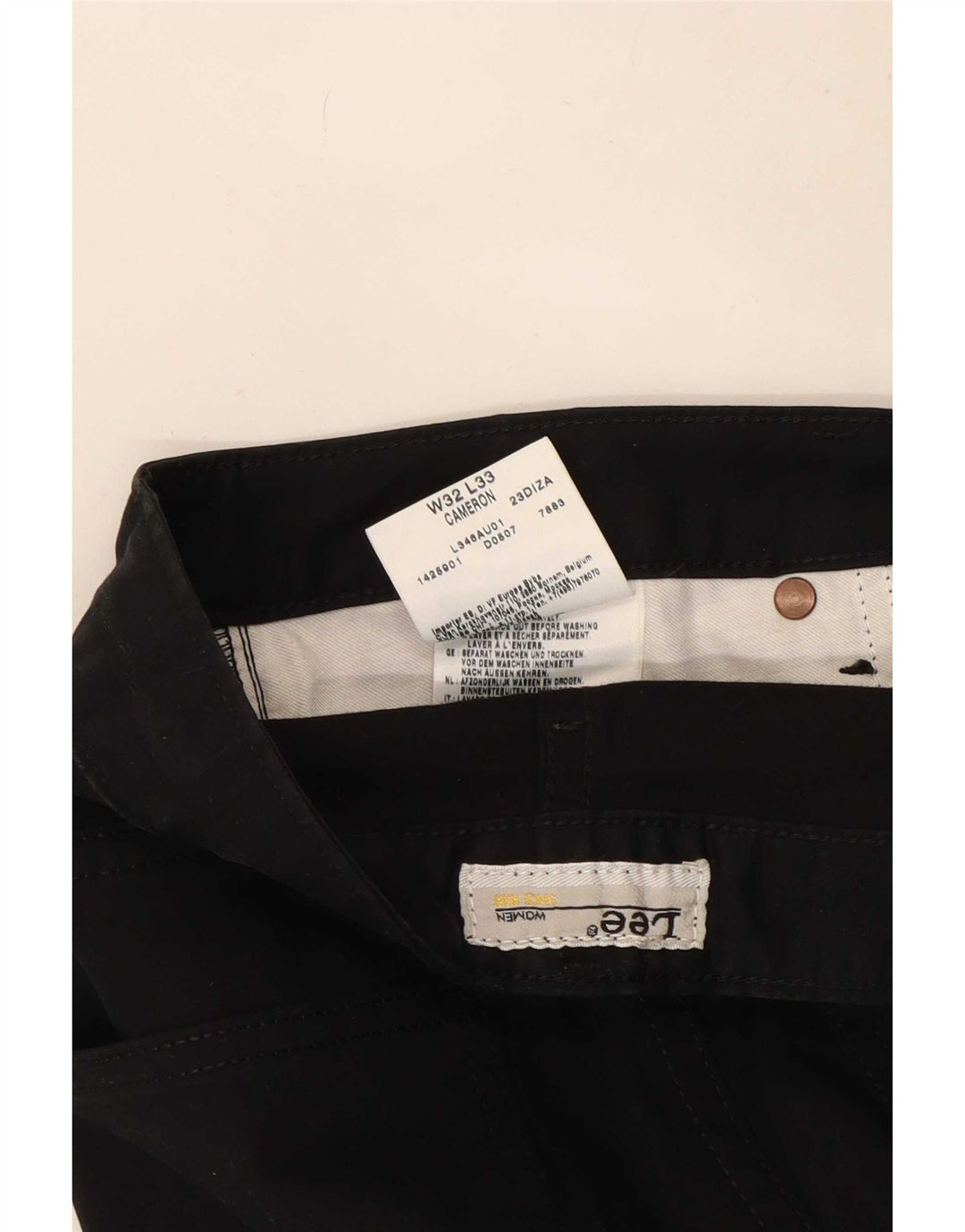 Женские повседневные брюки Lee Cameron Bootcut W32 L33, черный хлопок