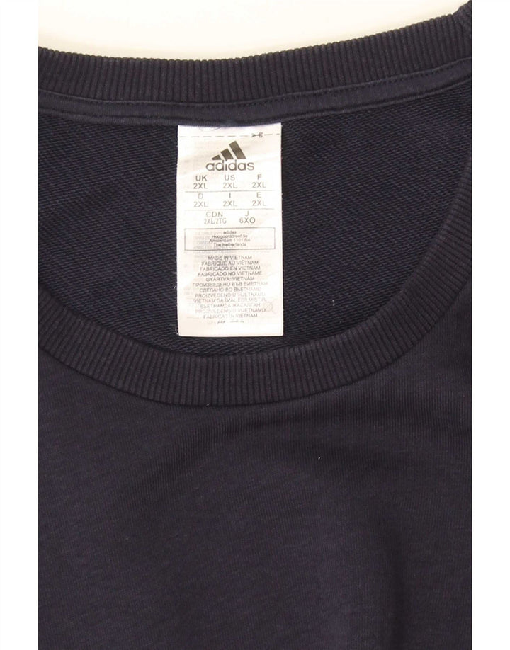 Мужской свитер Adidas Jumper 2XL Темно-синий хлопок