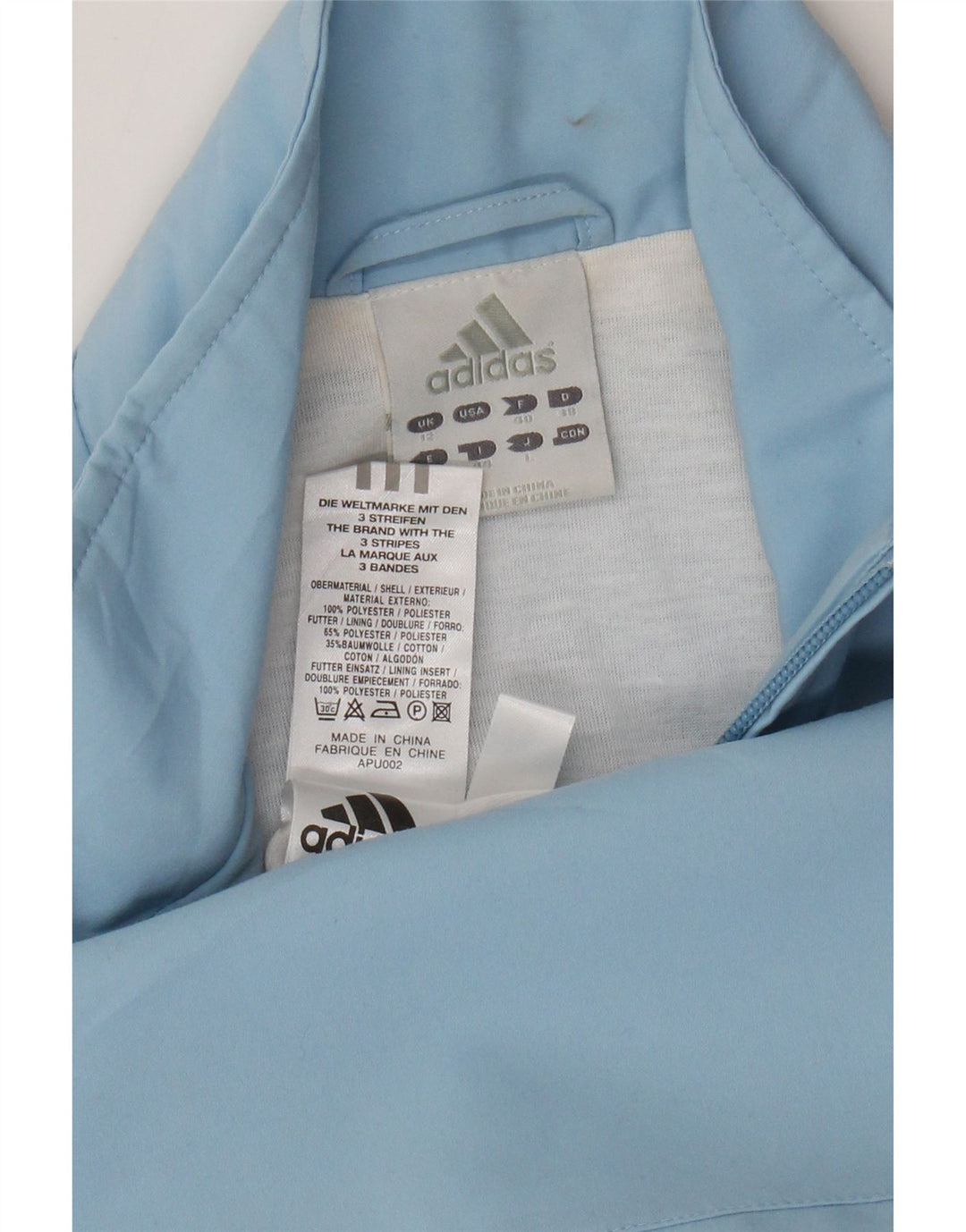Женский спортивный костюм Adidas Top Jacket UK 12, средний синий полиэстер