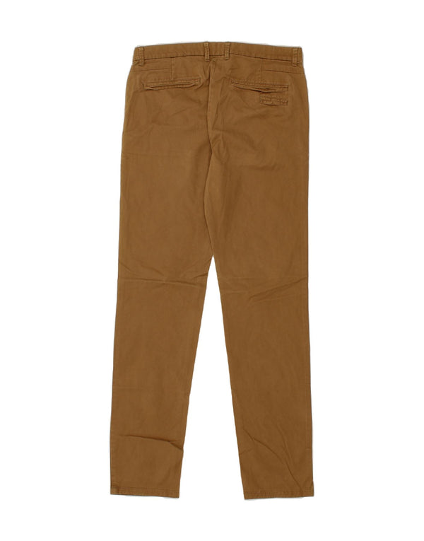 JULES Womens Slim Chino Trousers EU 40 Medium W34 L32 Brown Cotton