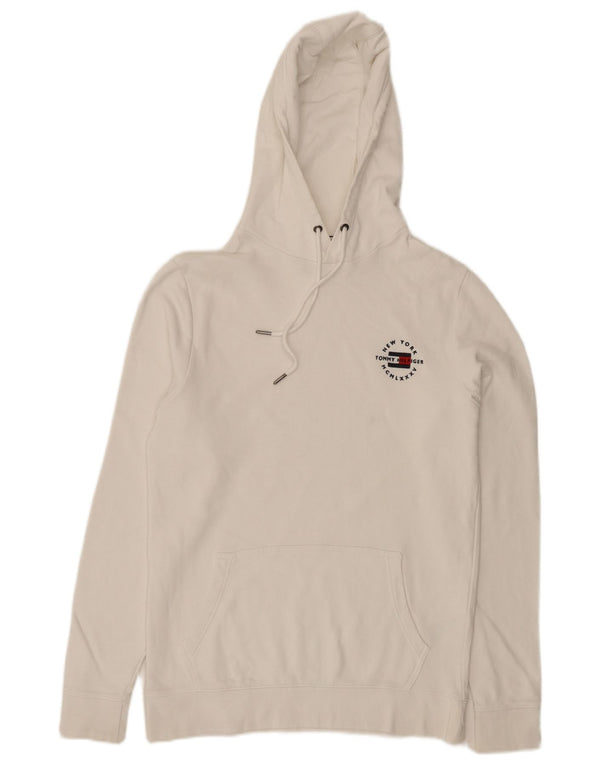Мужской джемпер с капюшоном Tommy Hilfiger, маленький белый, хлопок