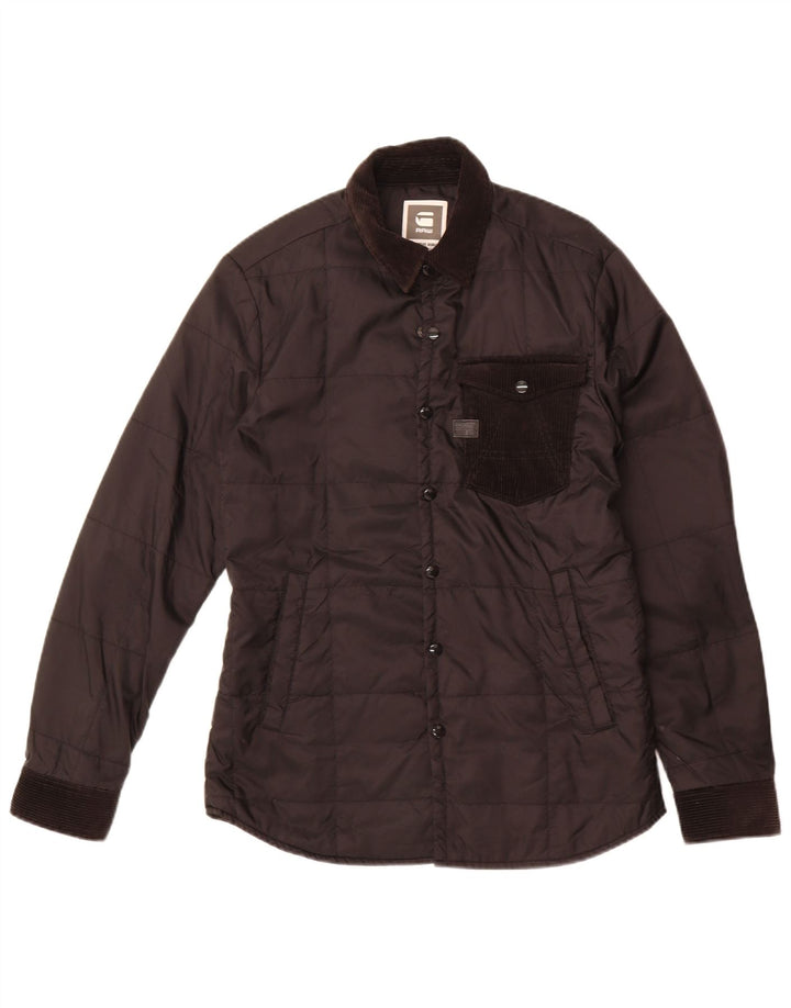 G-STAR Mens Padded Jacket UK 40 Large Black Nylon