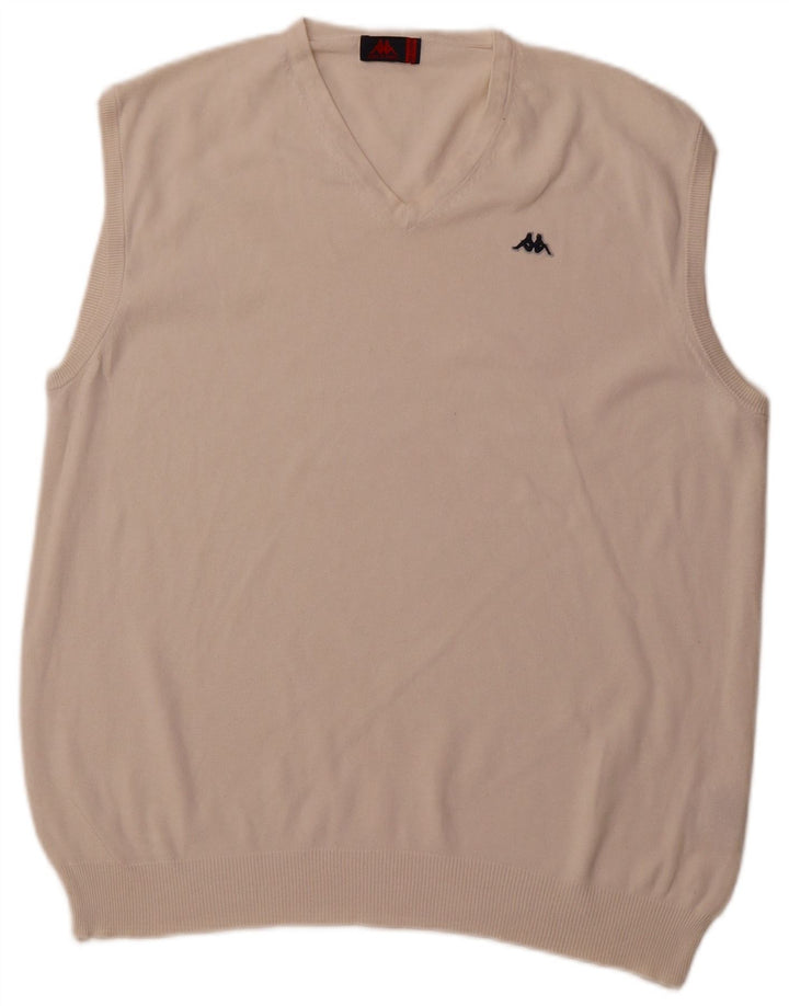 KAPPA Мужская майка без рукавов 2XL Off White Cotton