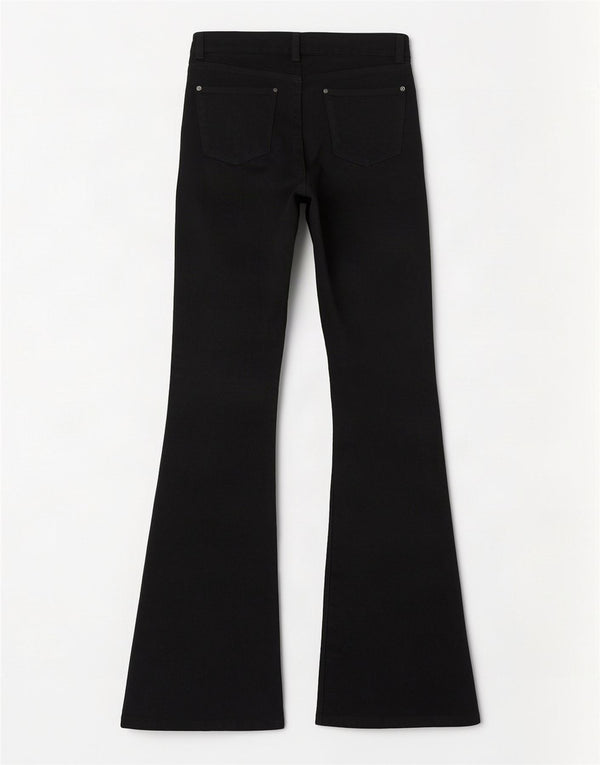 Женские расклешенные джинсы Zara EU 36 XS W26 L35, черный хлопок