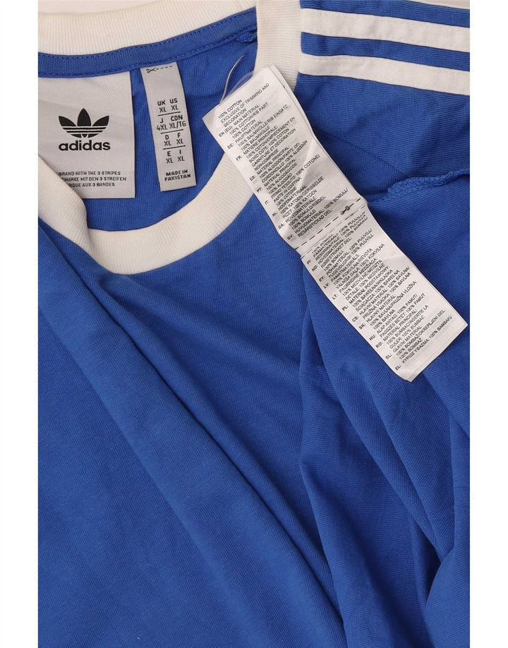 Мужская футболка Adidas Top XL, синяя, хлопок