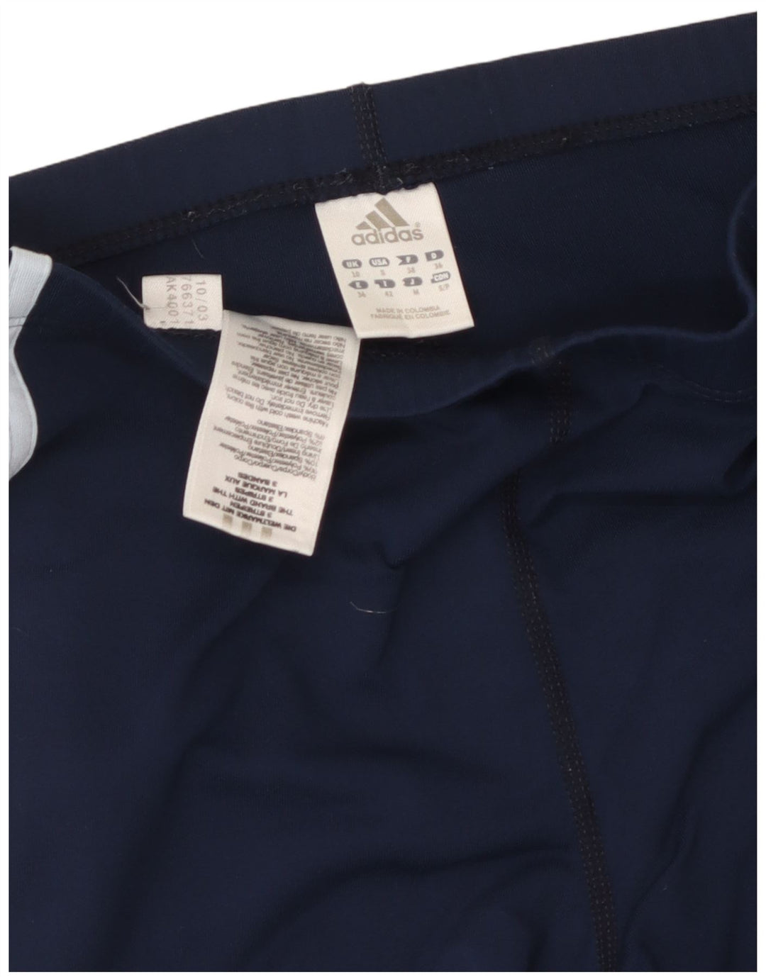 Женские спортивные брюки ADIDAS Climalite UK 10, маленькие, темно-синие