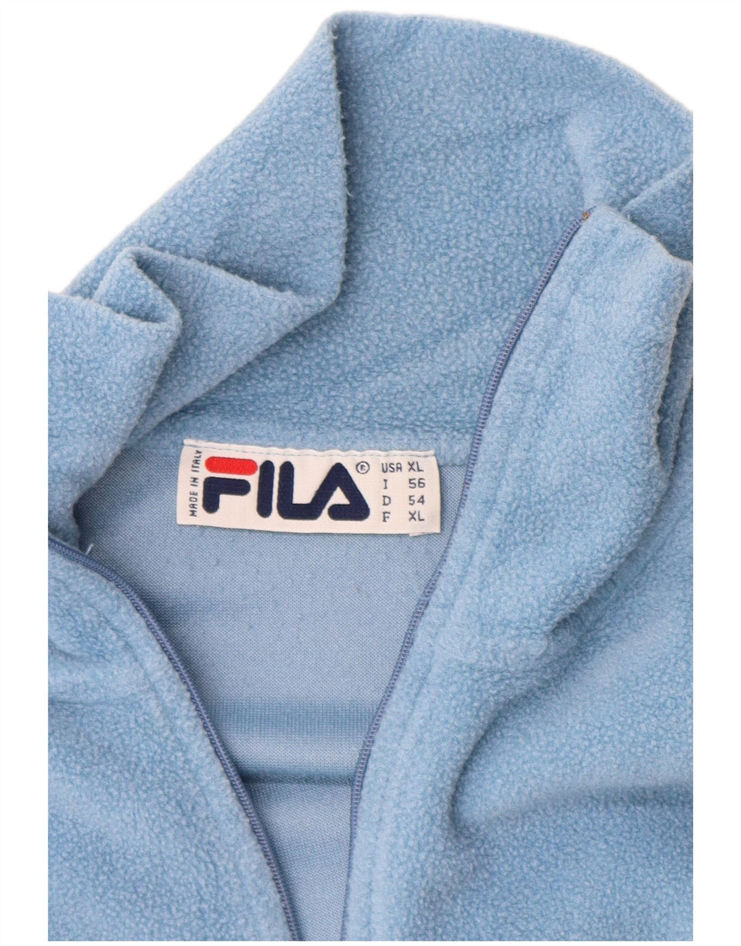 Мужской флисовый джемпер FILA с воротником на молнии XL, синий полиэстер