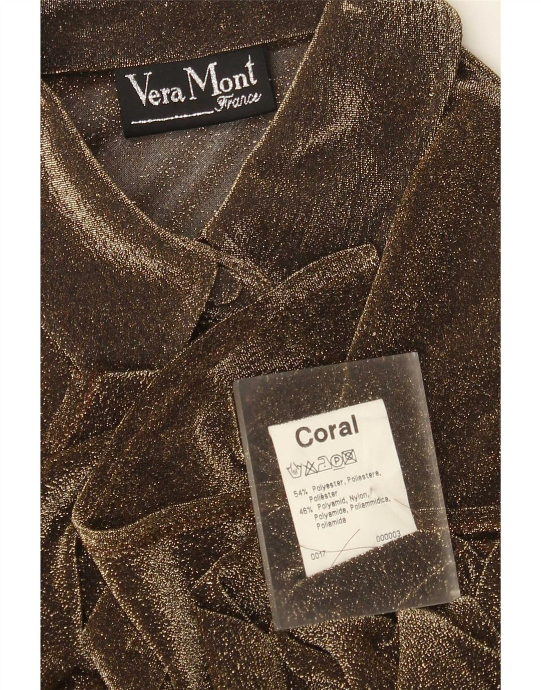 Женская блузка-рубашка Vera Mont UK 12, средний коричневый полиэстер