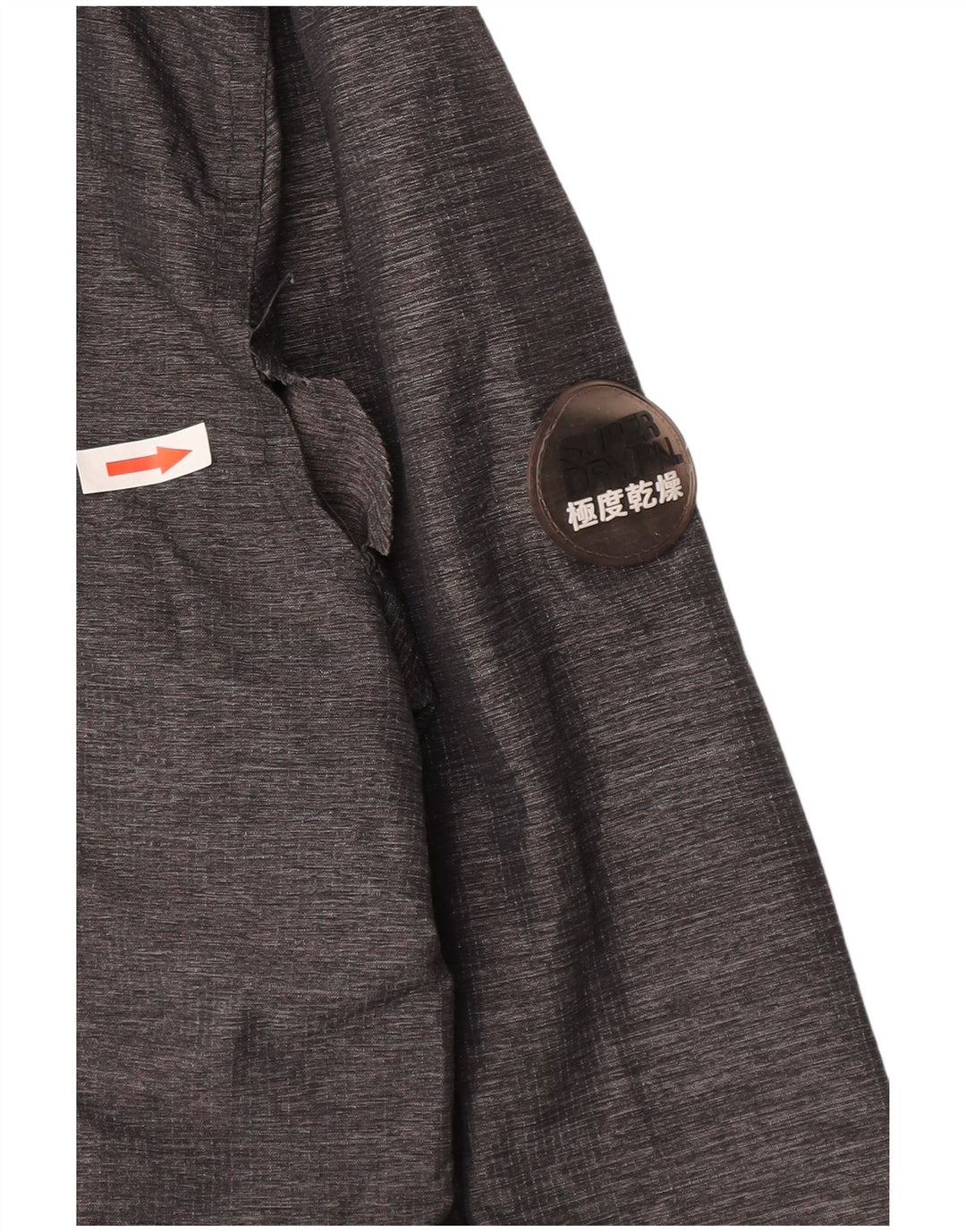 Женская дождевик Superdry UK 14, средний серый нейлон