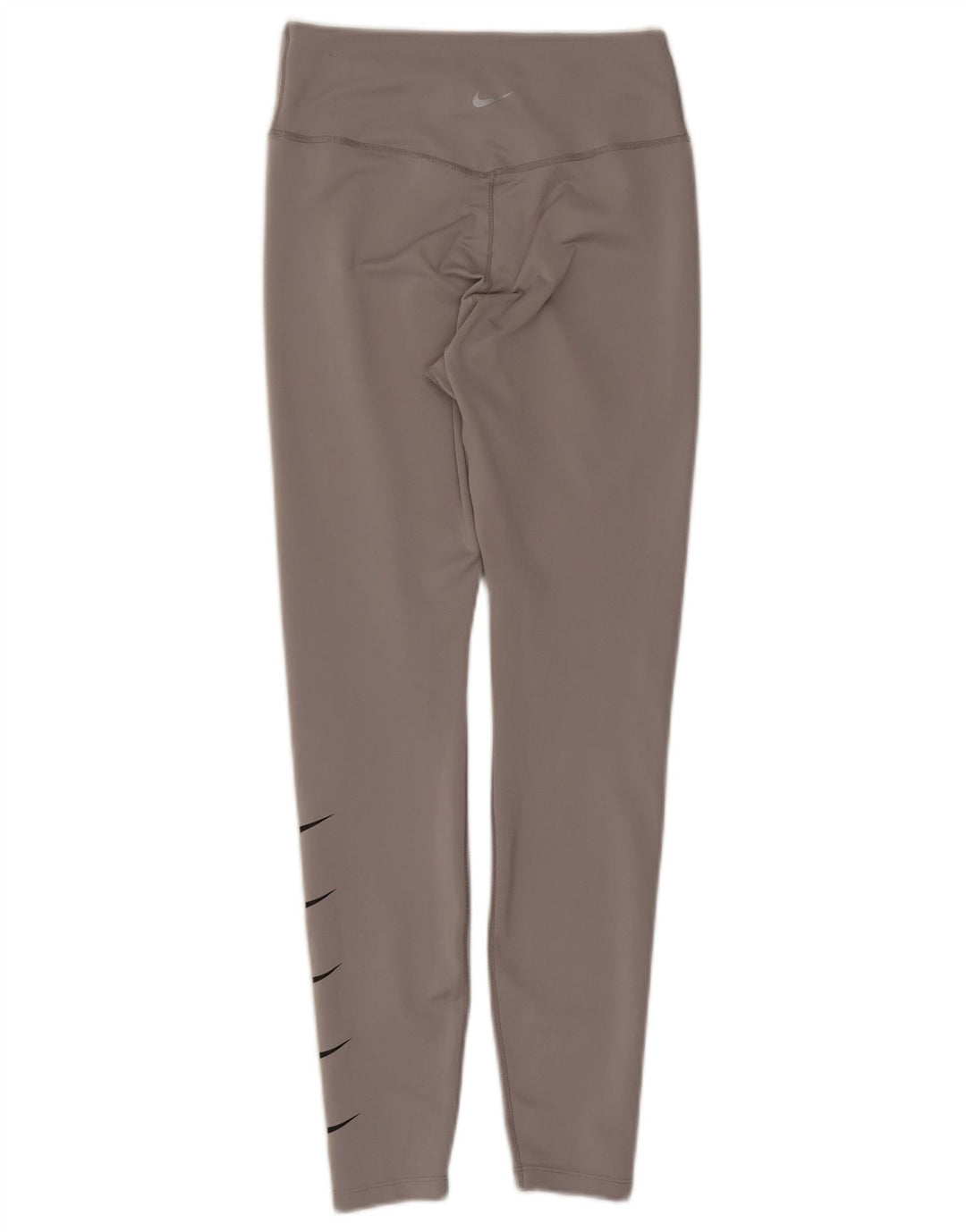 Женские леггинсы с рисунком Nike Dri Fit UK 12, средний серый полиэстер