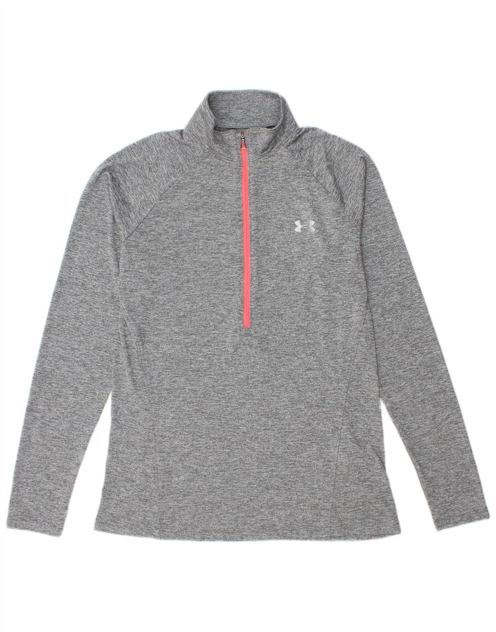 Женский спортивный пуловер Under Armour Heat Gear, топ UK 14, большой серый цвет