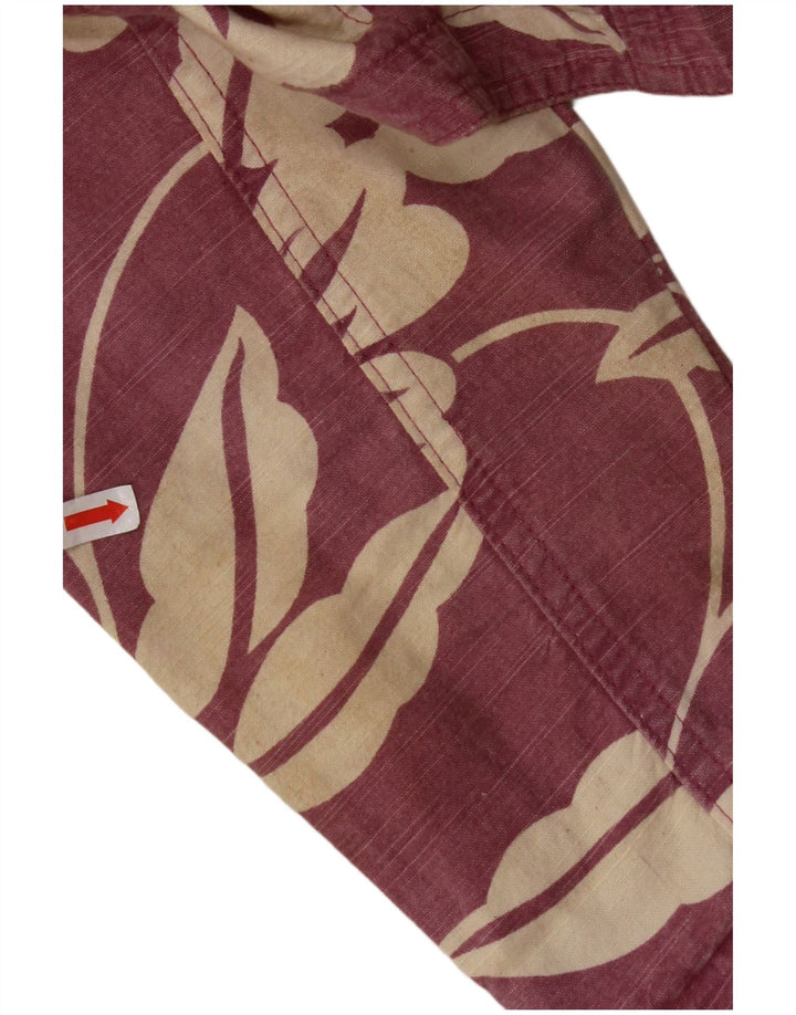 STREET ONE Женская укороченная куртка EU 36, маленький розовый хлопок с цветочным принтом