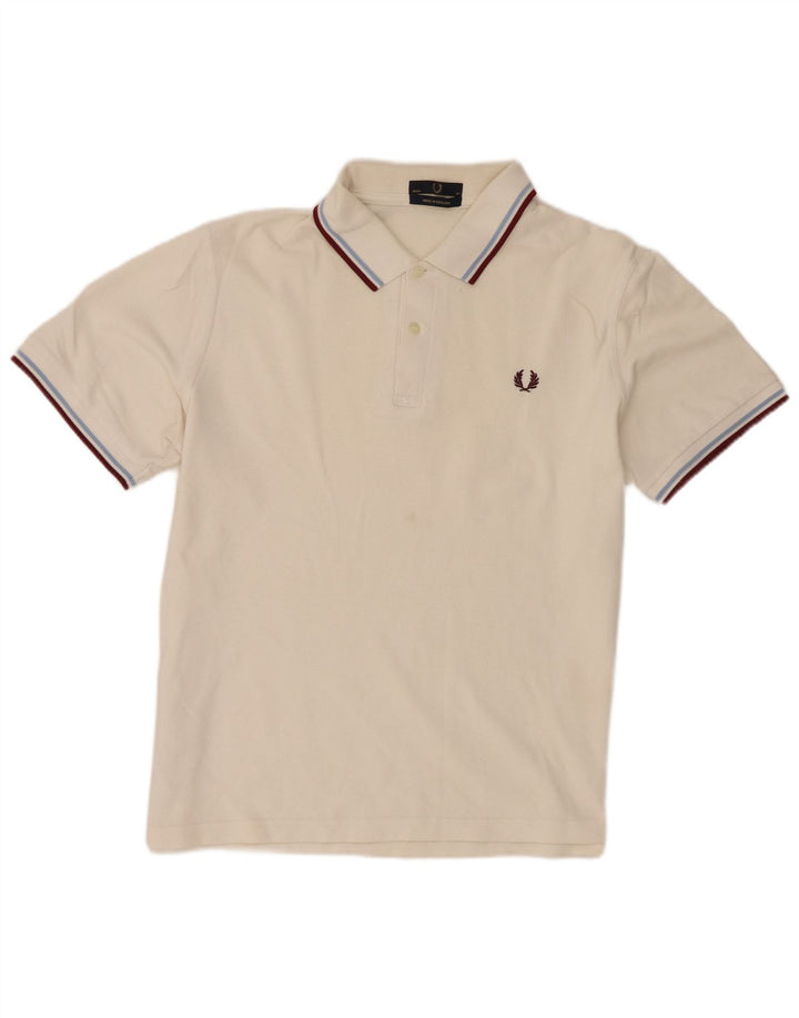Мужская рубашка-поло Fred Perry, большой белый хлопок