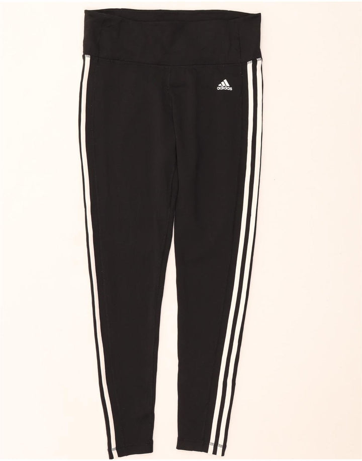 Женские леггинсы Adidas Climalite UK 16/18, большой черный полиэстер