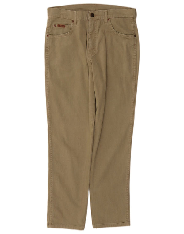 WRANGLER Мужские эластичные прямые повседневные брюки в стиле Техас W32 L28, зеленый хлопок