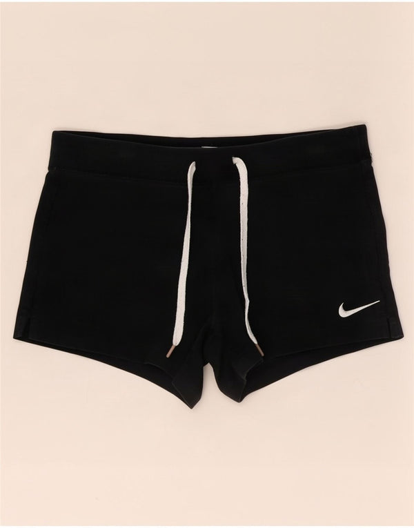 Женские спортивные шорты Nike UK 10, маленькие черные хлопковые