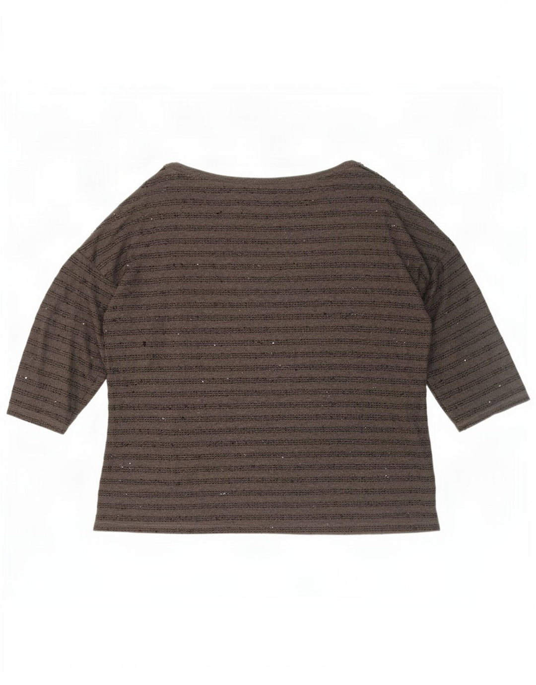 Женский топ Zara с рукавом 3/4 UK 20 2XL, полиэстер в серую полоску