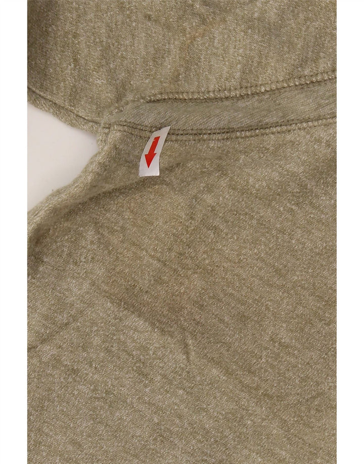 Женский свитер оверсайз Reebok UK 18 XL, хлопок с крапинками цвета хаки