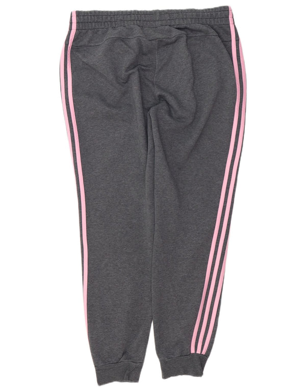 Женские спортивные брюки ADIDAS Joggers UK 16/18, большие серые в крапинку