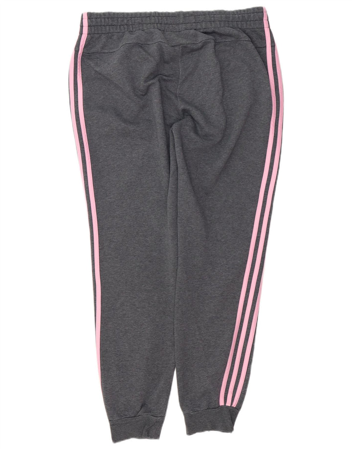 Женские спортивные брюки ADIDAS Joggers UK 16/18, большие серые в крапинку