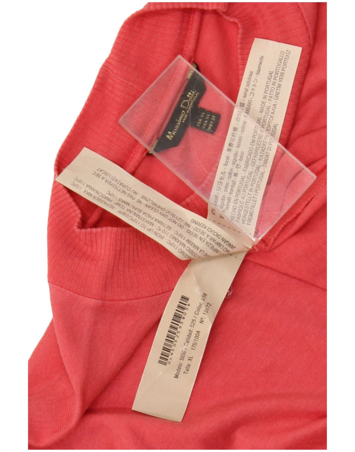 Женский топ Massimo Dutti с длинным рукавом UK 18 XL, розовый лиоцелл