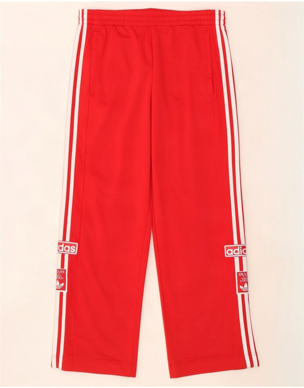 Adidas Мужские спортивные брюки с графическим рисунком, средний красный полиэстер