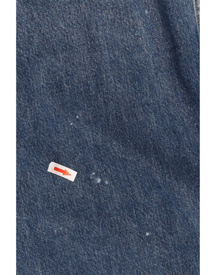 Мужская джинсовая куртка Zara UK 40, большая синяя, хлопок