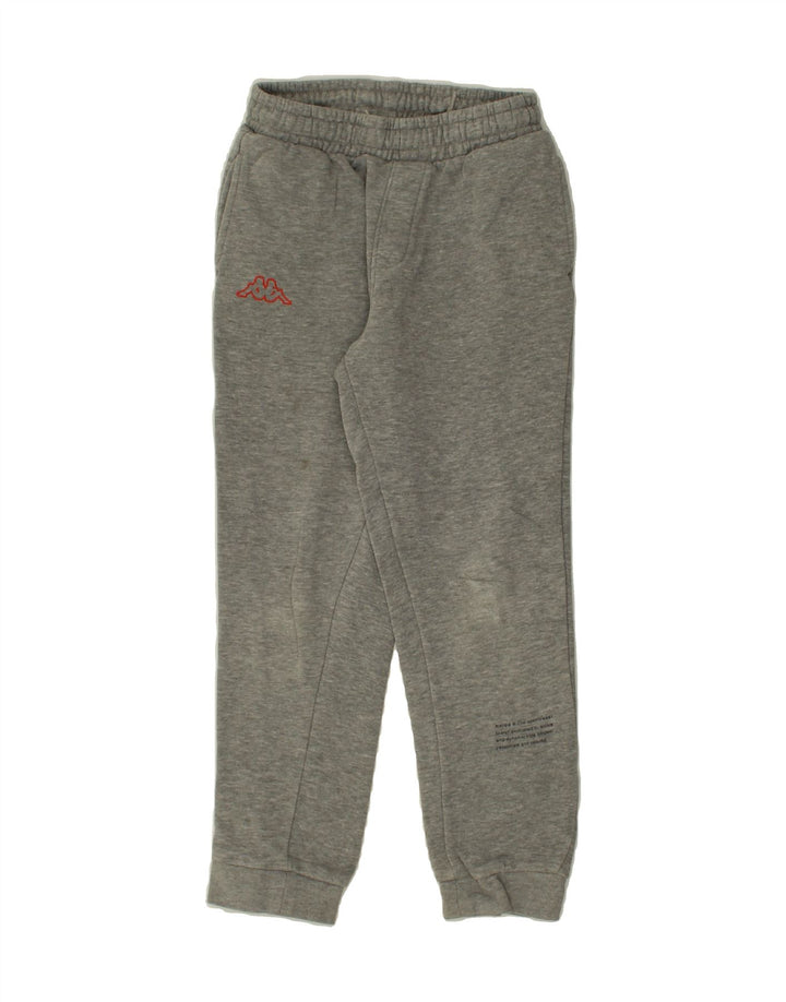 KAPPA Boys Graphic Tracksuit Trousers Joggers 9-10 Years  Grey Vintage Kappa and Second-Hand Kappa from Messina Hembry 