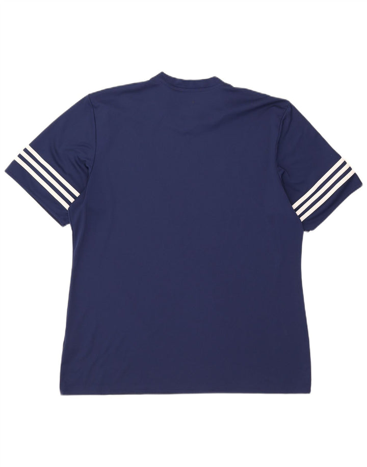 Adidas Мужская футболка Climalite Top XL Темно-синий полиэстер