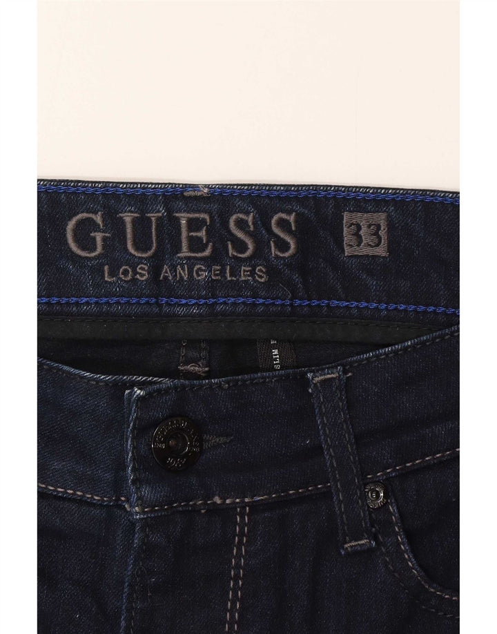 Мужские джинсовые шорты Guess W33 Medium Navy Blue