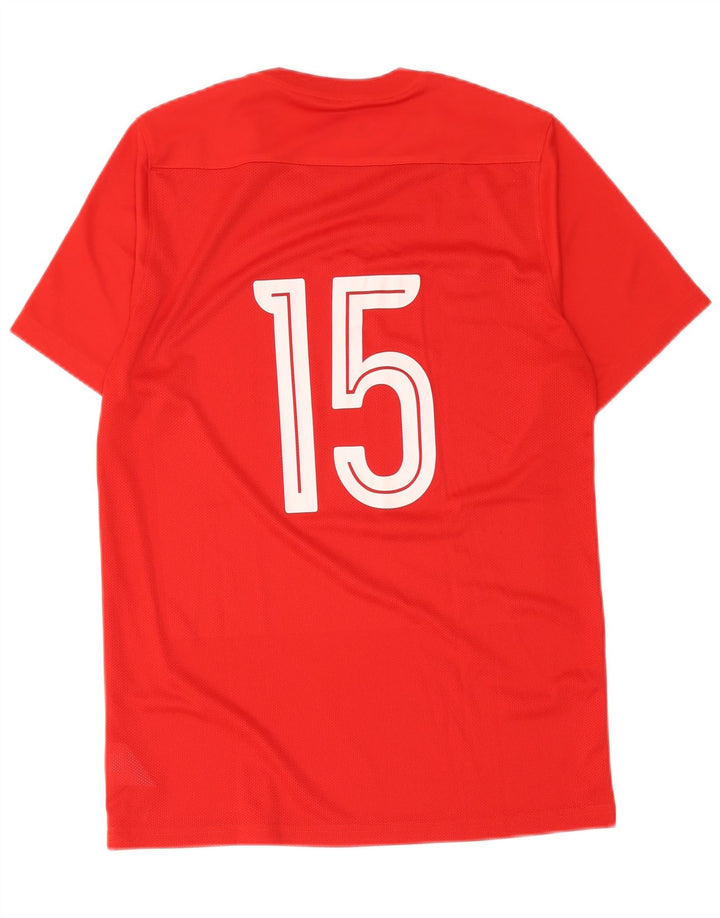 Мужская футболка Nike Dri Fit с рисунком, большой красный полиэстер