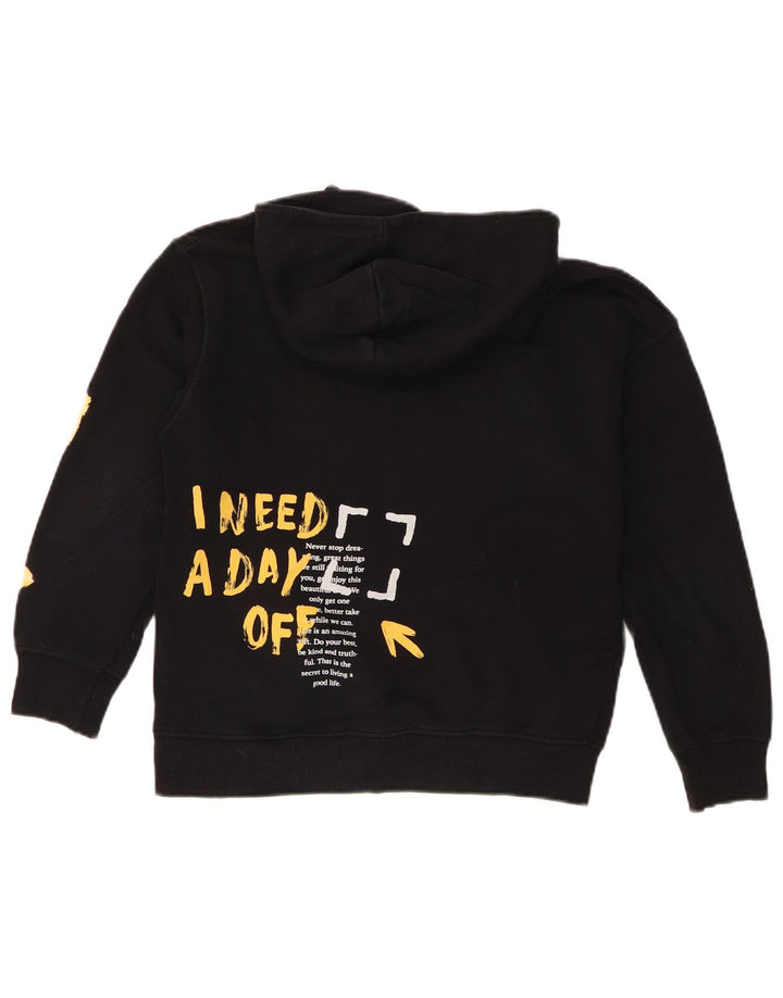 Джемпер с капюшоном Zara для мальчиков 9-10 лет, черный
