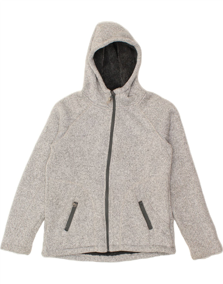 MOUNTAIN WAREHOUSE Womens Hooded Windbreaker Jacket UK 10 Small Grey Vintage Mountain Warehouse and Second-Hand Mountain Warehouse from Messina Hembry 