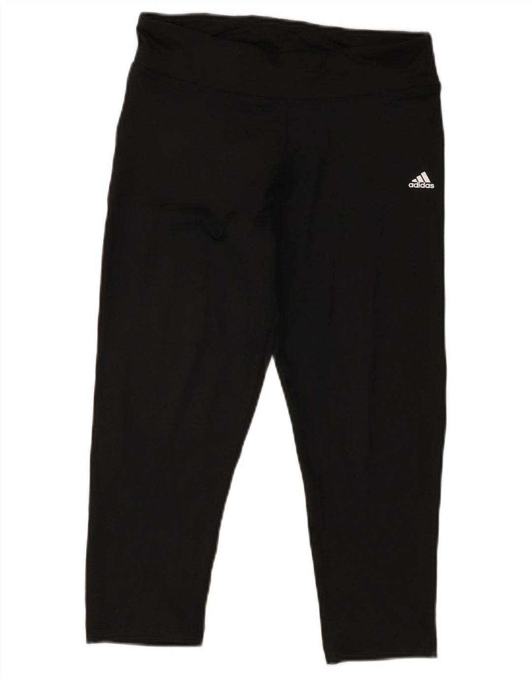 Женские леггинсы-капри Adidas Climalite UK 10, маленькие черные из полиэстера