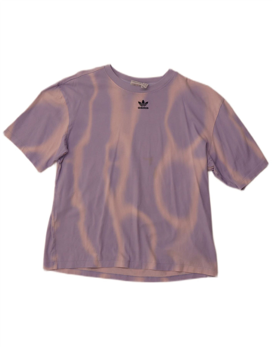 Женская футболка ADIDAS Top UK 4/6 XS Purple Tie Dye Cotton