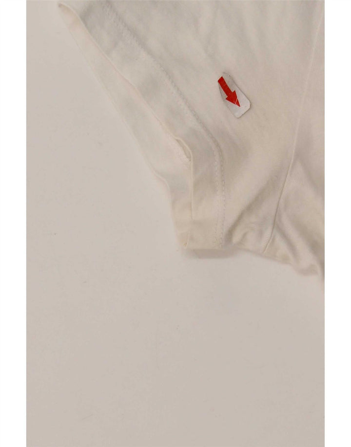 Женская футболка Levi's Top UK 10, маленькая, белый хлопок