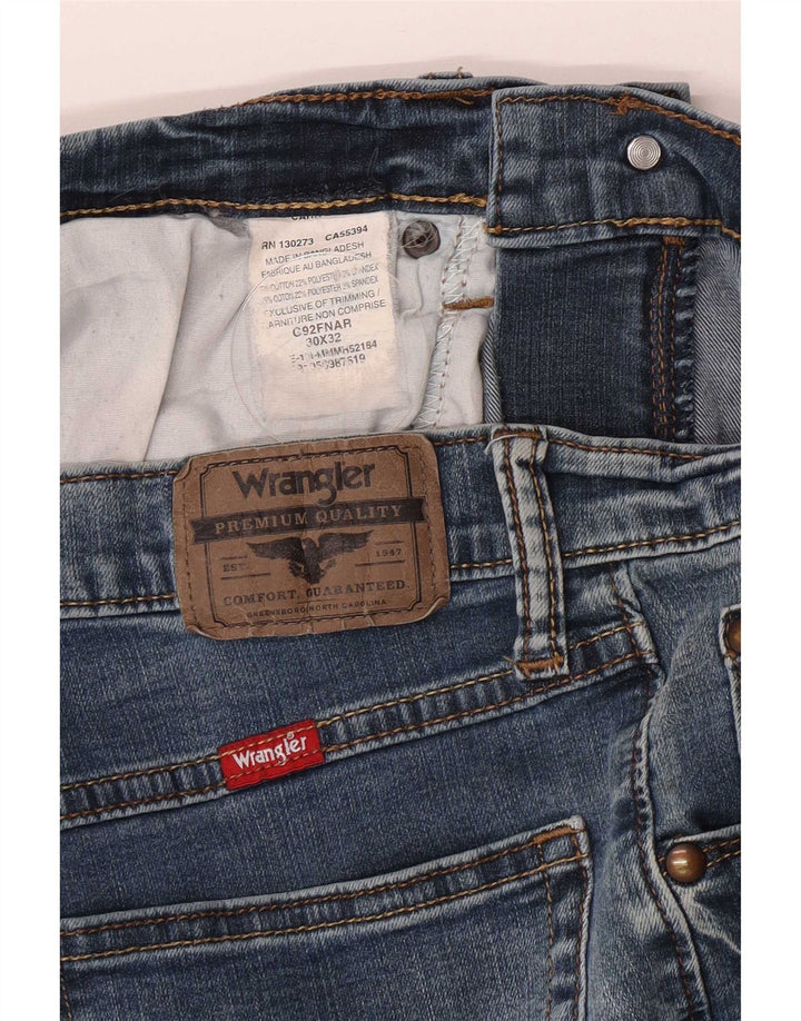 Мужские прямые джинсы Wrangler W30 L32 синие, хлопок