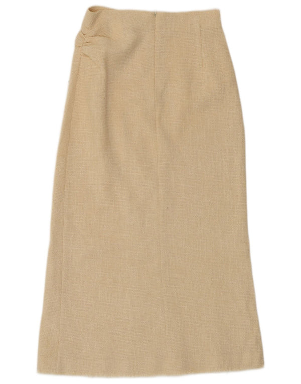 Женская макси-юбка ZARA, маленькая W26, белый хлопок, белый цвет