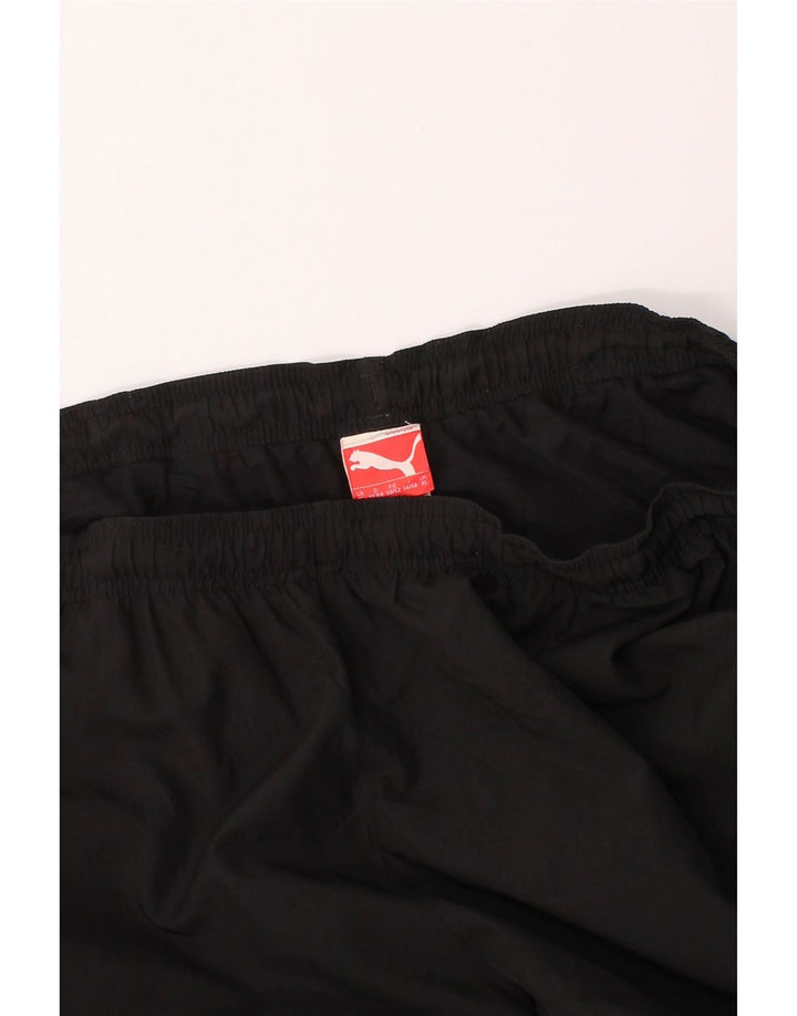 PUMA Mens Tracksuit Trousers XL Black Polyester Vintage Puma and Second-Hand Puma from Messina Hembry 