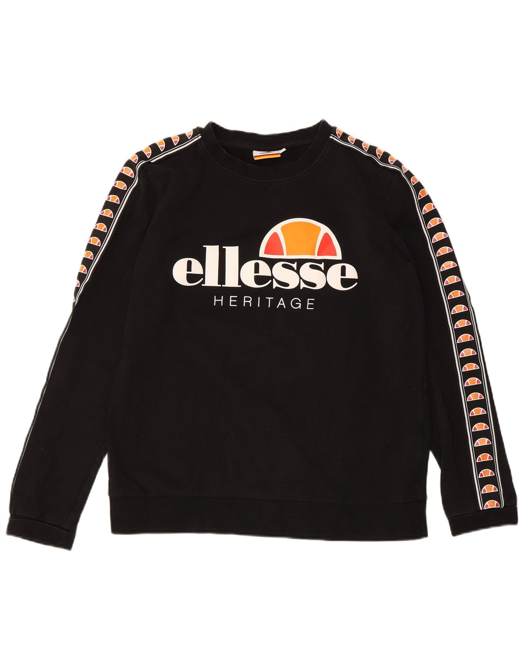 ELLESSE Женский свитер Heritage с графическим рисунком UK 14 Средний черный