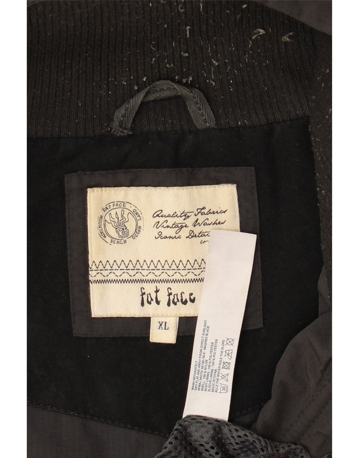Мужская куртка FAT FACE с капюшоном, Великобритания, 42 XL, серый нейлон