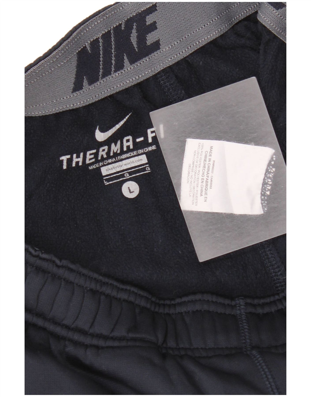 Мужские спортивные брюки Nike Therma-Fit, большие темно-синие, полиэстер