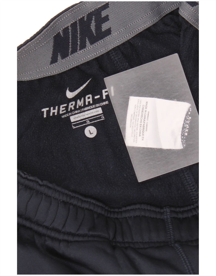 Мужские спортивные брюки Nike Therma-Fit, большие темно-синие, полиэстер