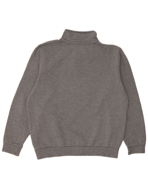 Crew Clothing Мужской свитшот с воротником на молнии Джемпер XL Серый хлопок