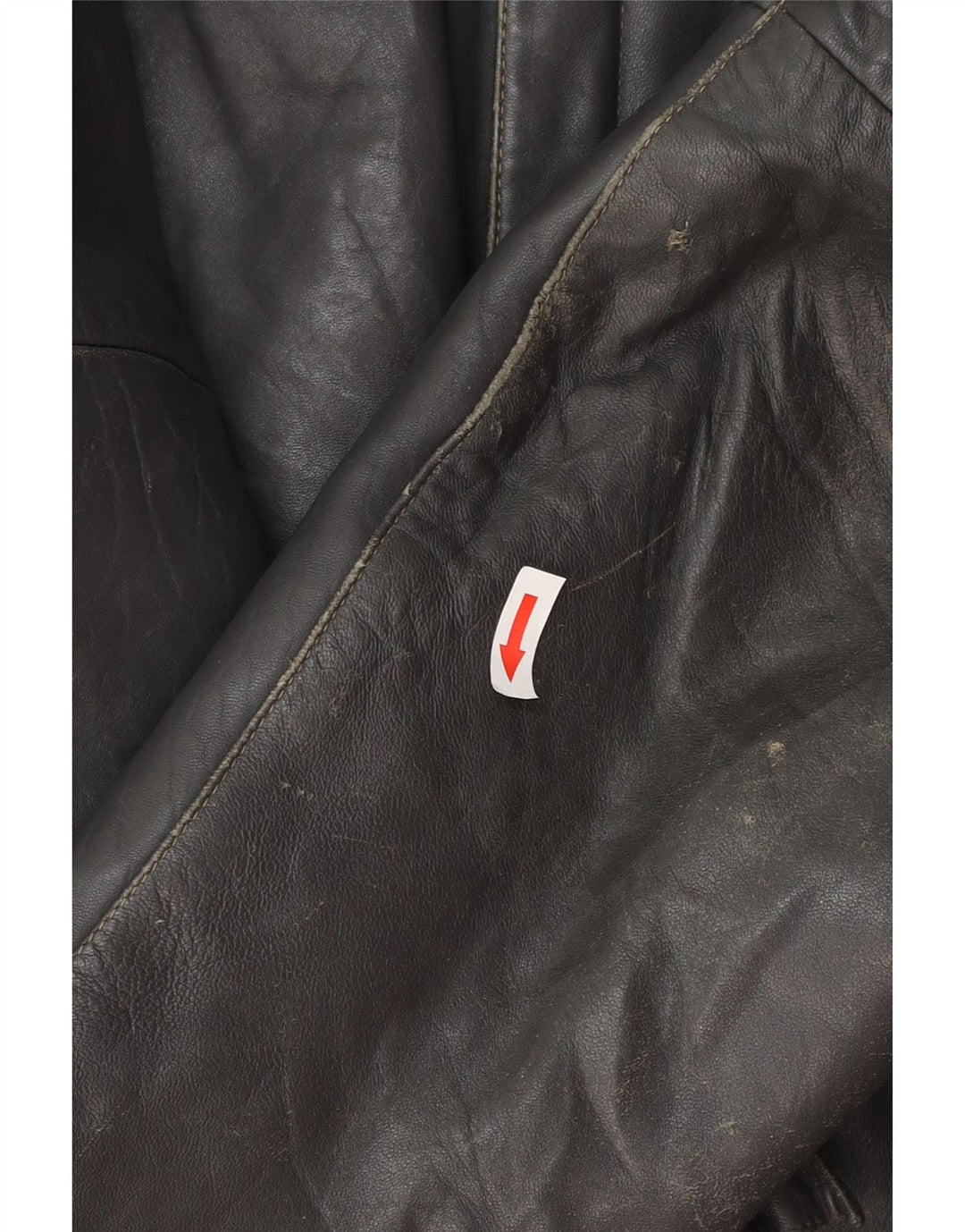 Винтажная мужская кожаная куртка IT 50, большая черная кожа