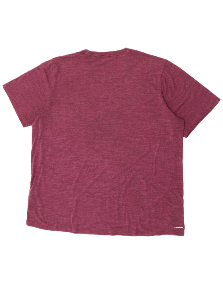 Мужская футболка Adidas Top XL бордового цвета с крапинками из полиэстера