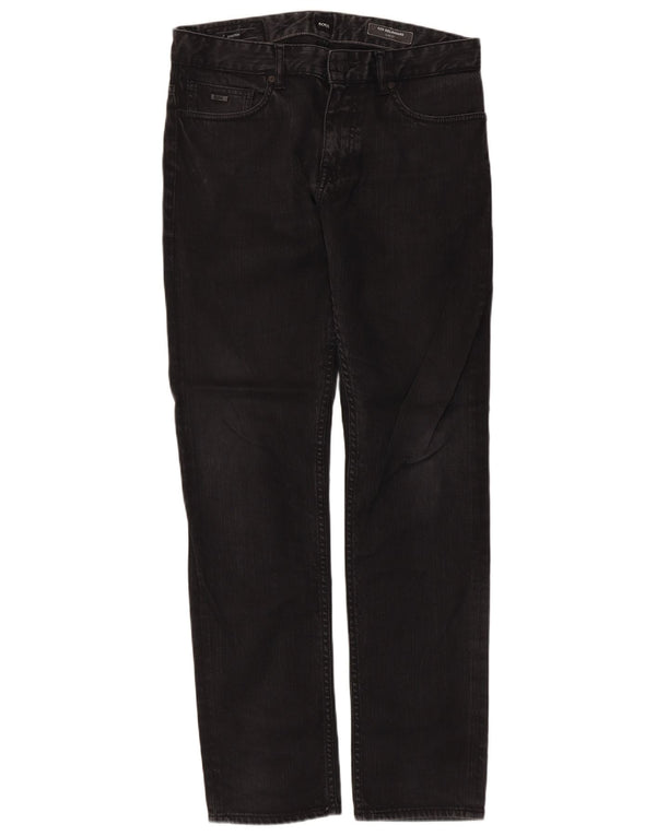 Мужские джинсы Hugo Boss Delaware Slim W32 L32, черный хлопок